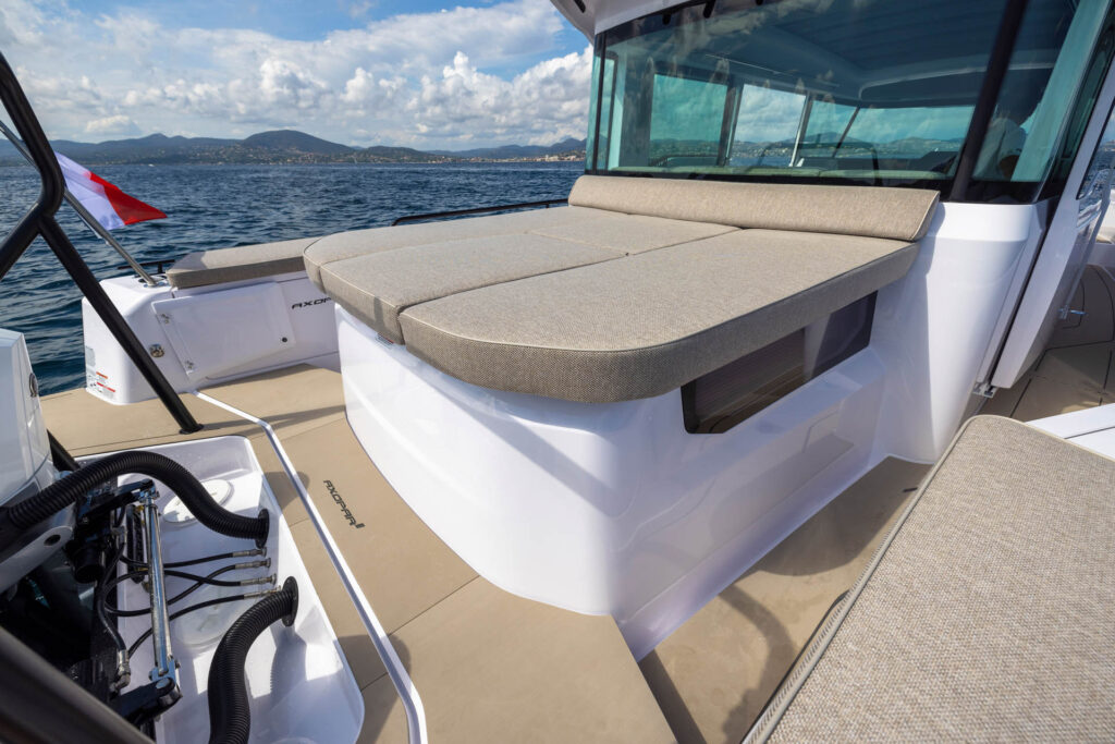 The deck of the yacht Calypso